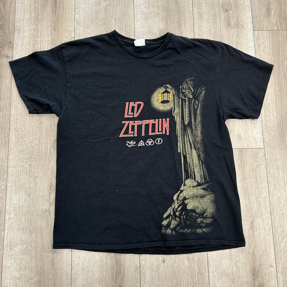 Led Zeppelin The Hermit Album Cover Band Tee T Shirt size XL B22